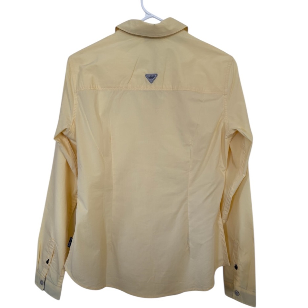 Columbia Fishing PFG Longsleeve Shirt Women’s Size Small Yellow Button Outdoor - Picture 3 of 10